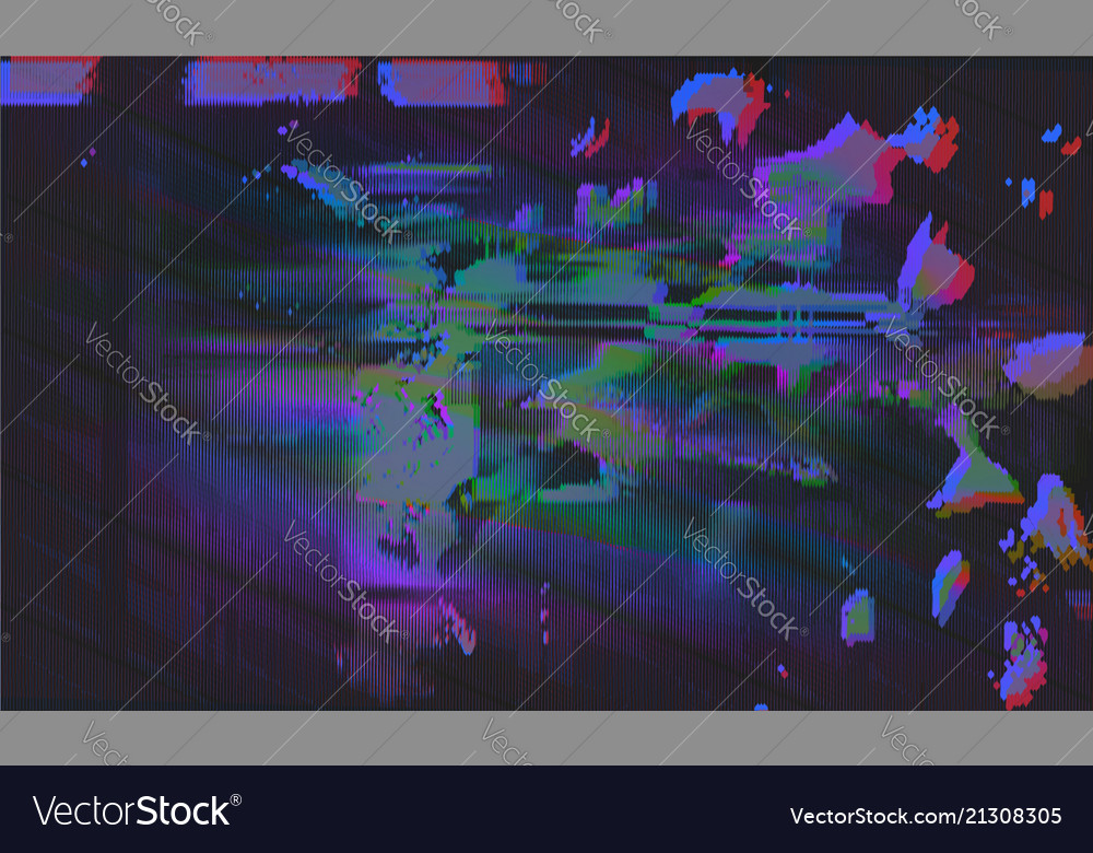 Glitch Computer Fehlerbildschirm