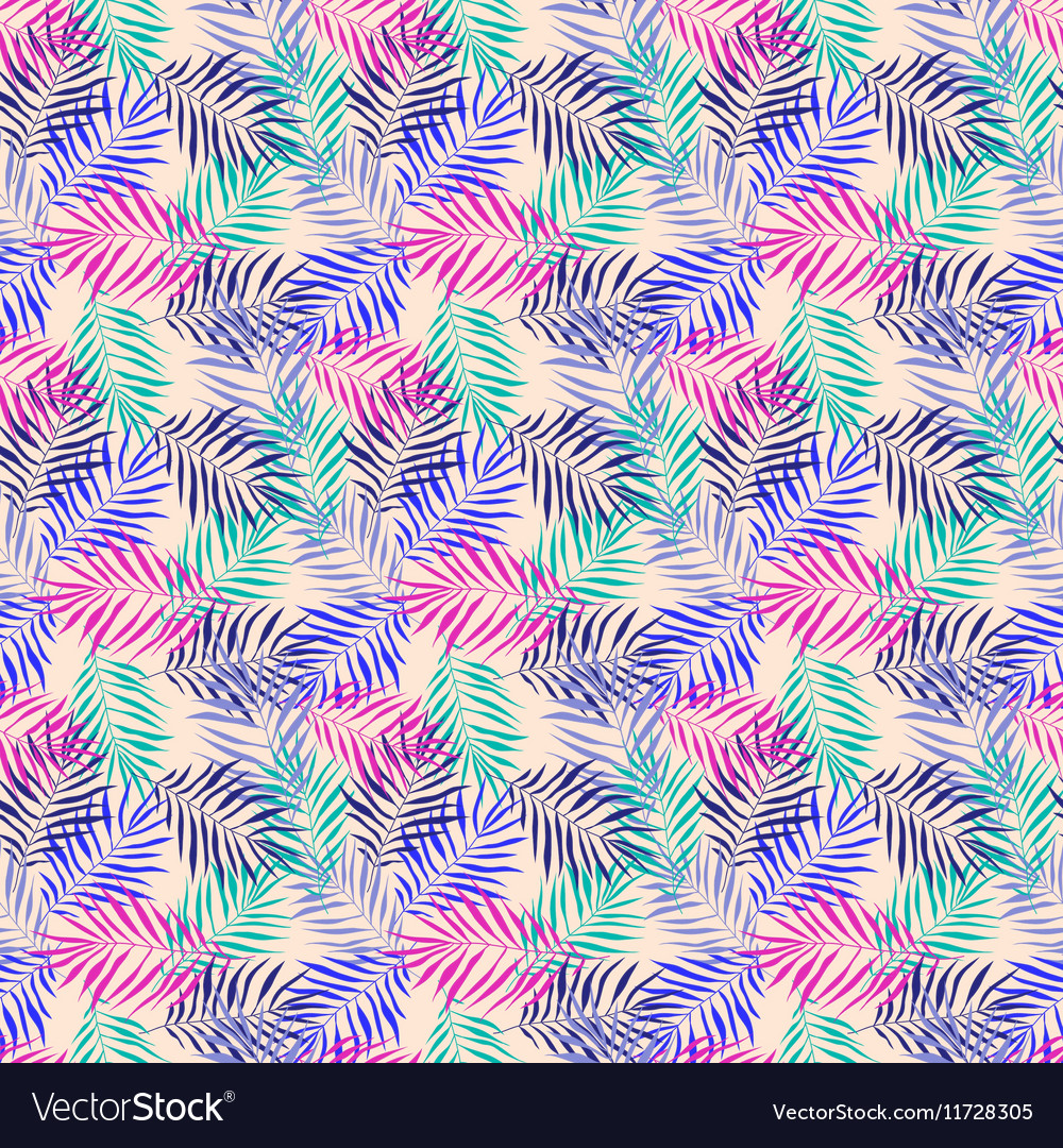 Leaves seamless pattern set
