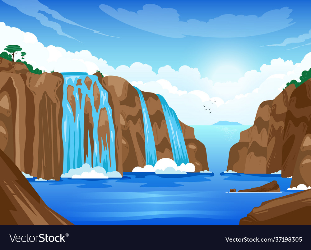 Waterfall Vector