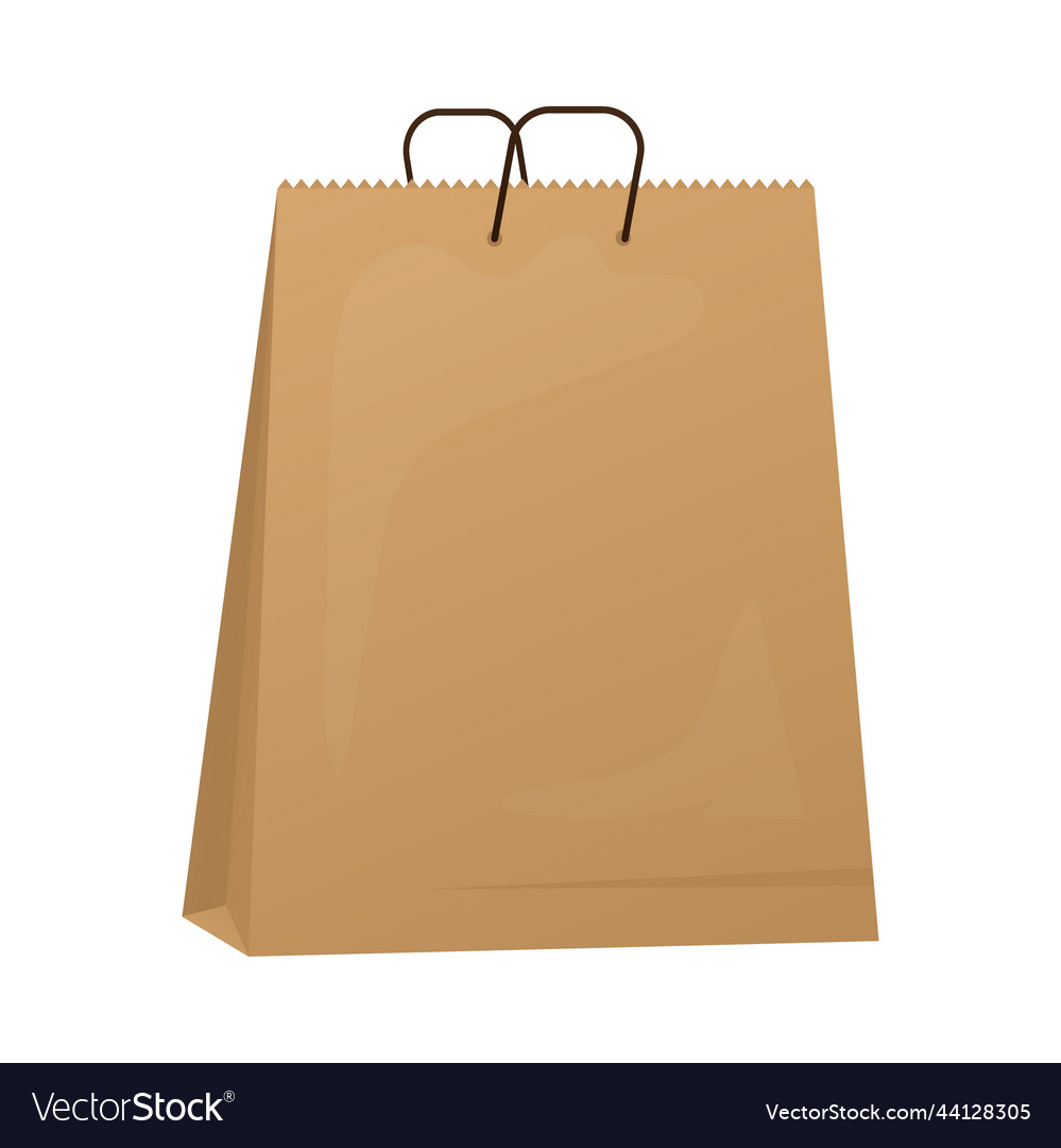 Paper bag mockup Royalty Free Vector Image VectorStock
