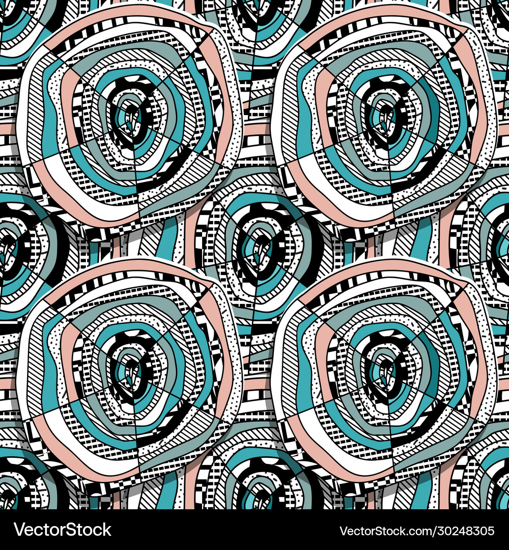 Seamless background circles Royalty Free Vector Image