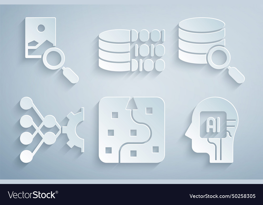 Set neural network server humanoid robot binary vector image Set neural network server humanoid robot binary