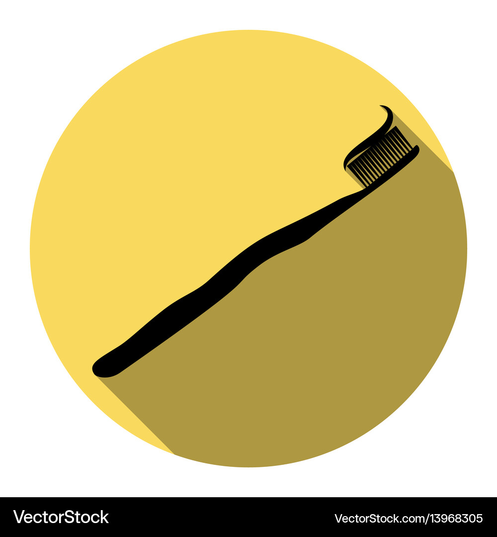 Toothbrush with applied toothpaste portion Vector Image
