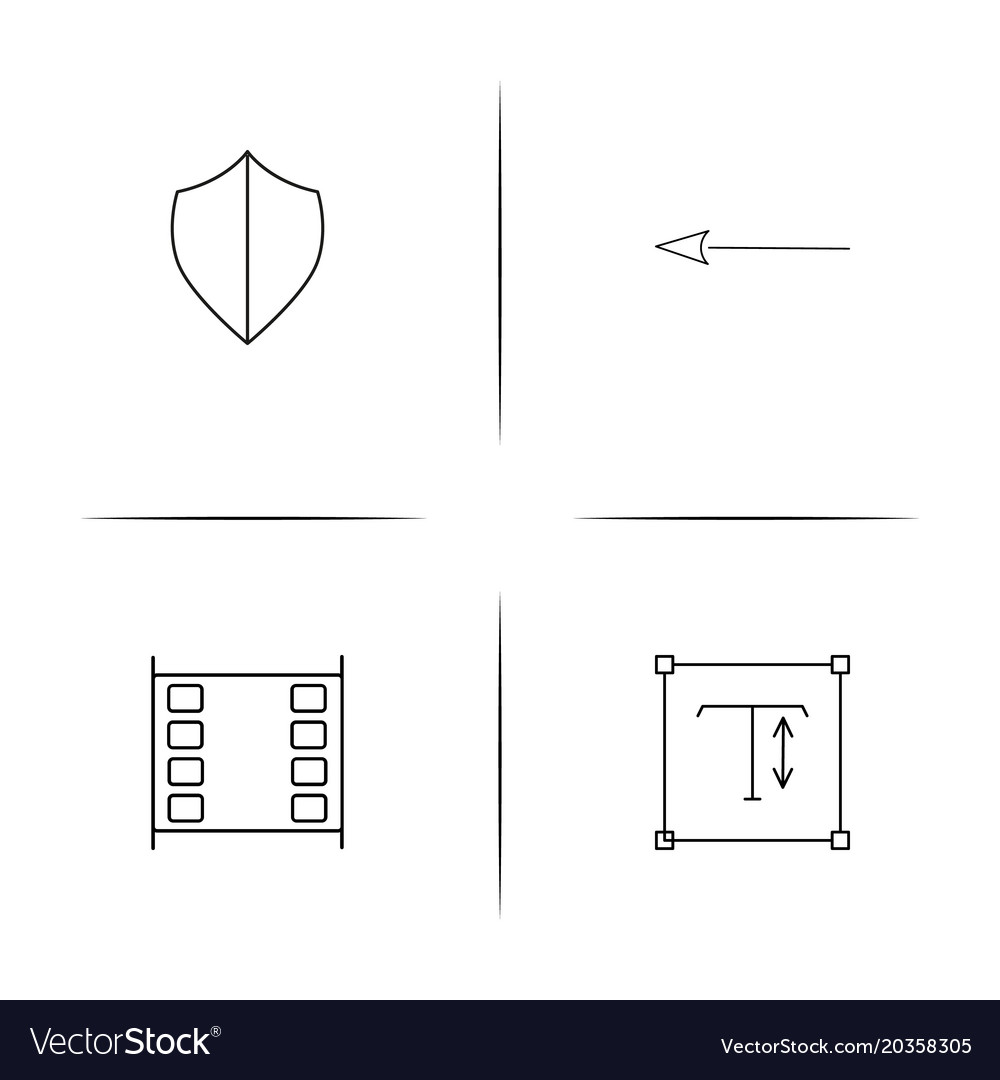Web und Text einfache lineare Icon setsimple Umriss