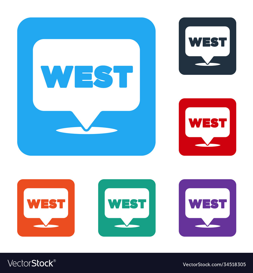 White pointer to wild west icon isolated on vector image White pointer to wild west icon isolated on