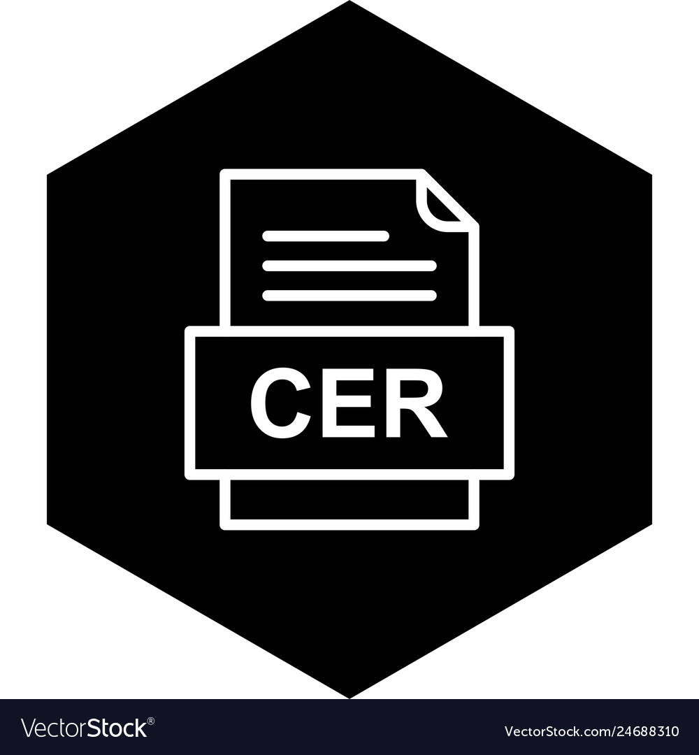 Cer file document icon