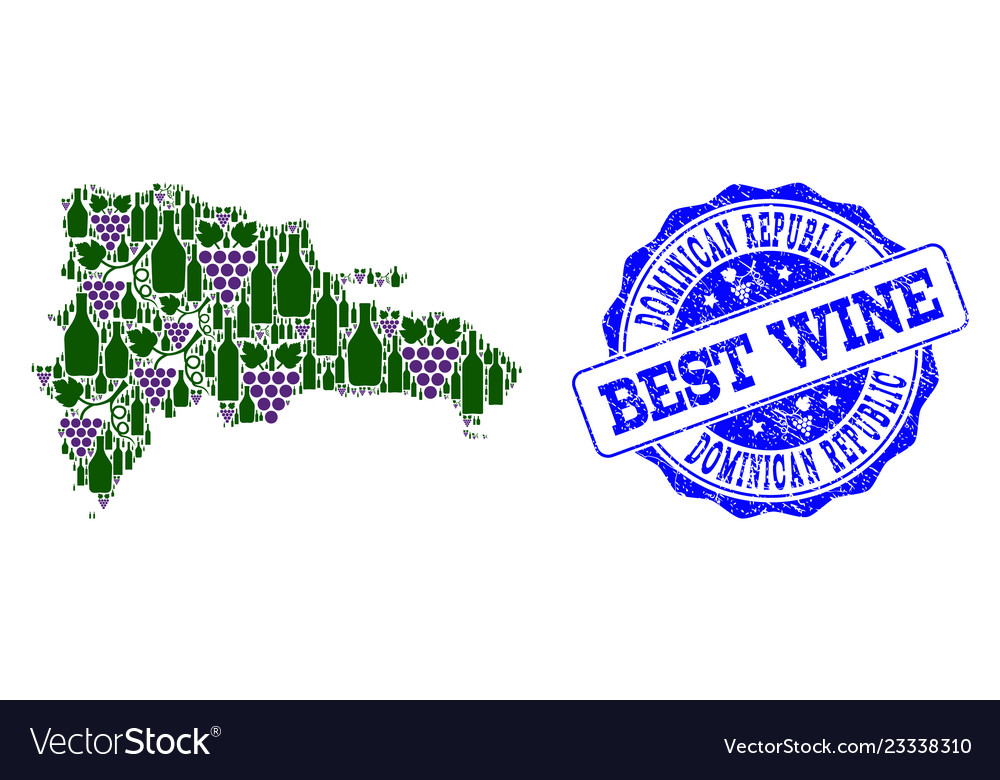 Composition of grape wine map dominican