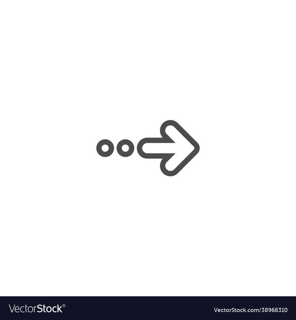 Continue Icon - Right Arrow & Dots