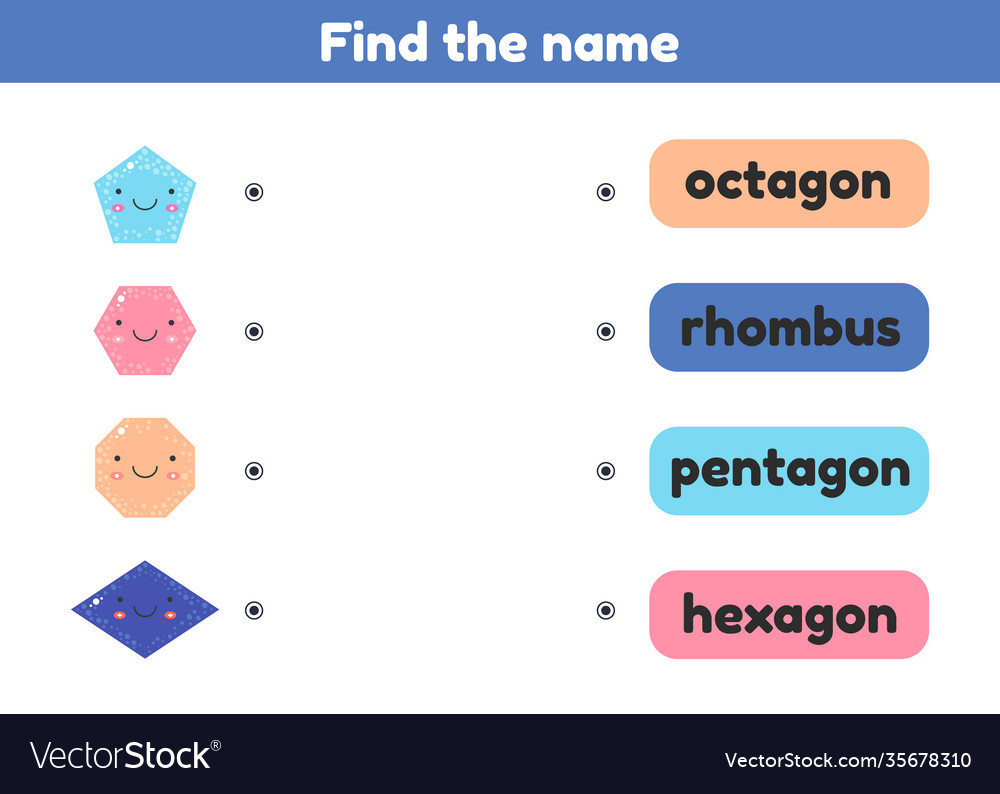 Find name matching game geometrical figure