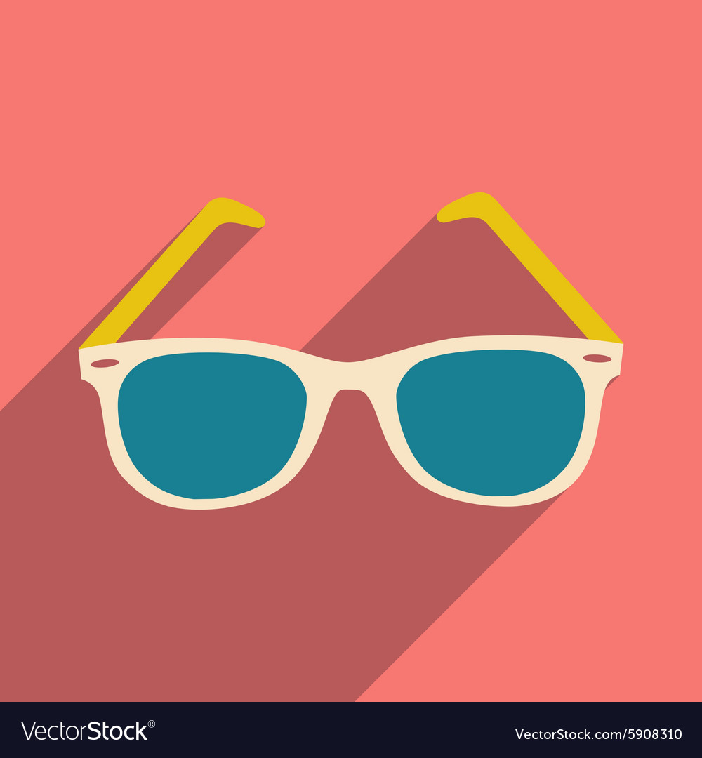 Flat with shadow icon and mobile application