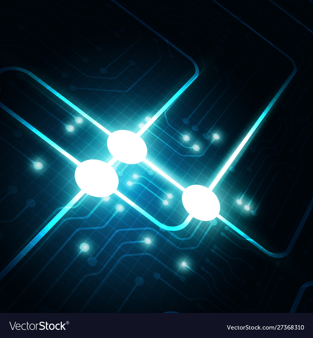 Hightech-Technologie geometrische vector image Hightech-Technologie geometrische