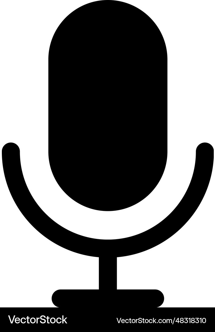 Microphone icon Royalty Free Vector Image - VectorStock