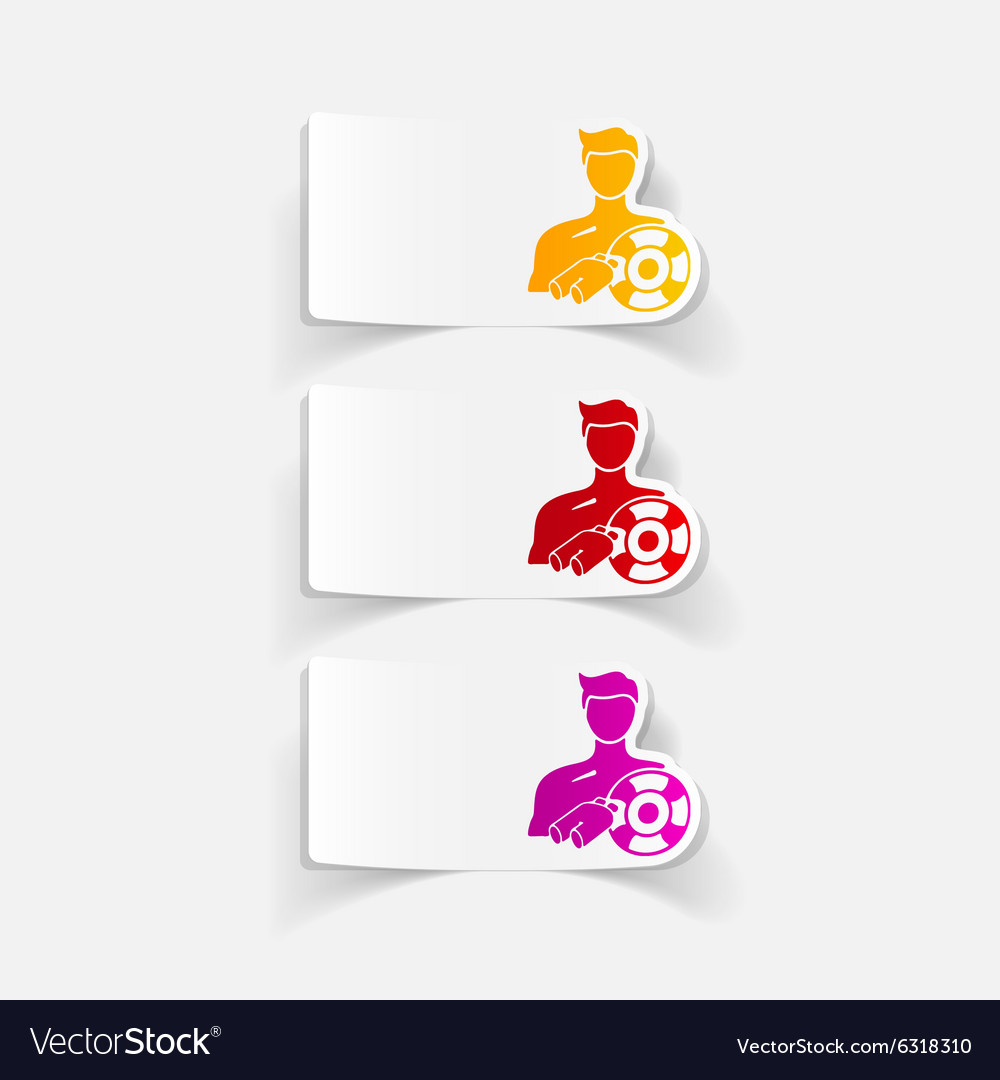 Realistic design element lifeguard