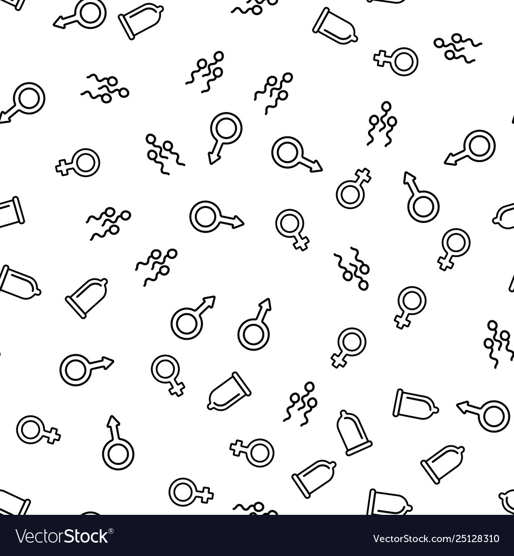 Reproductive function seamless pattern vector image Reproductive function seamless pattern