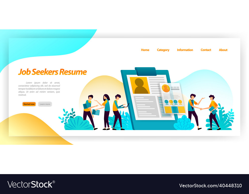 Resume job seekers application form to find