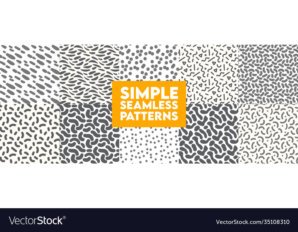 Simple memphis seamless pattern background vector image Simple memphis seamless pattern background