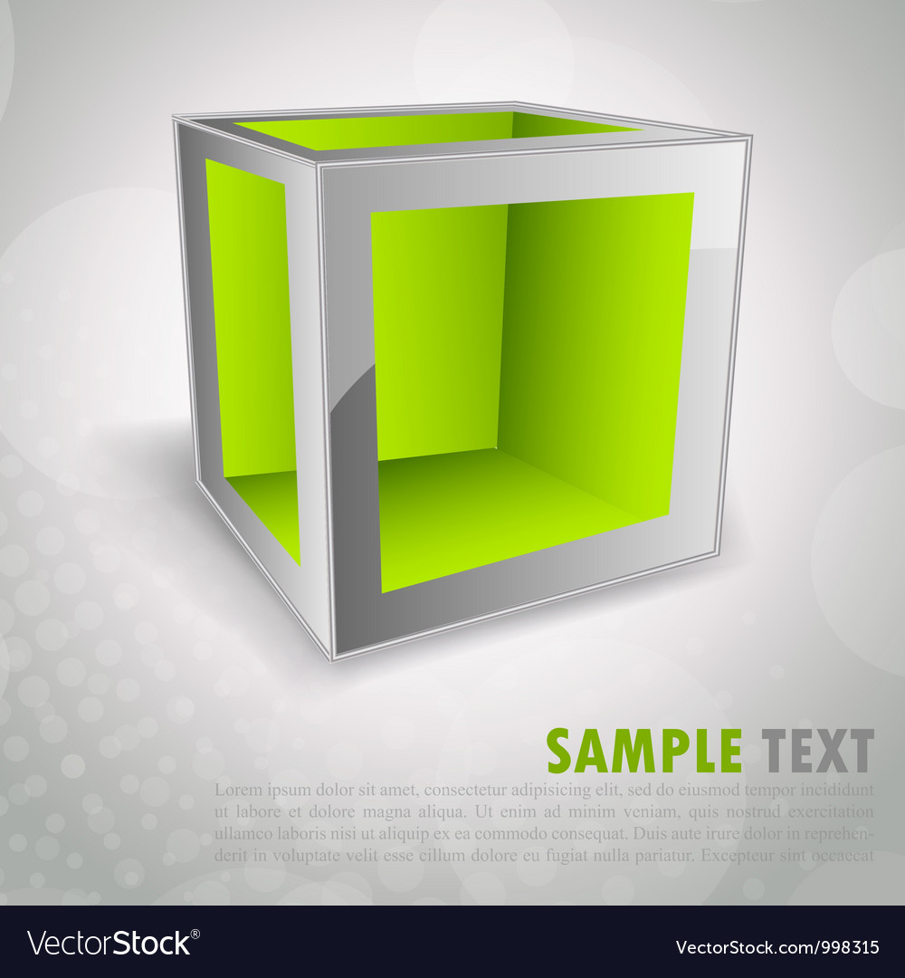 Abstract Geometric Cube Background