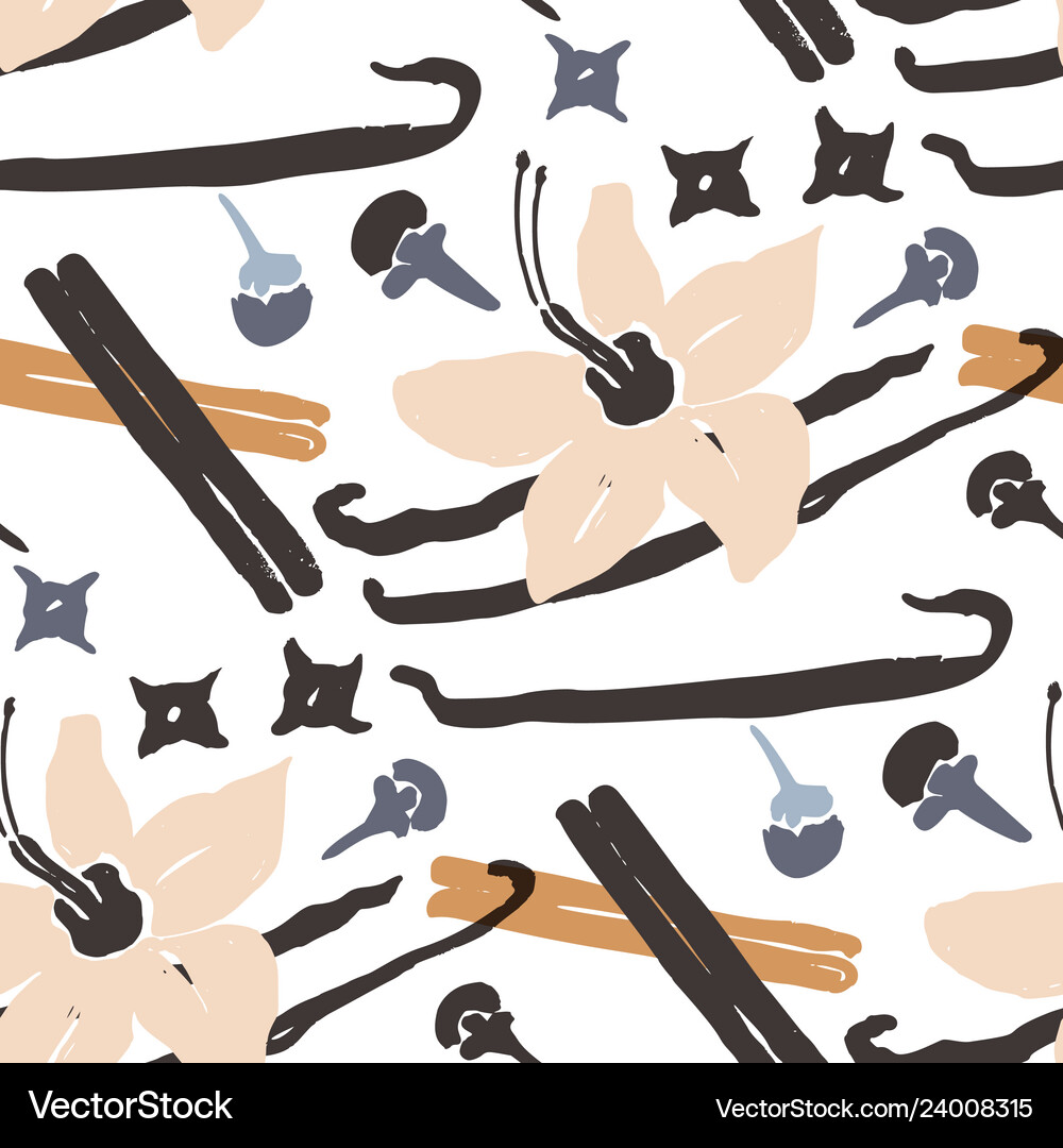 Abstract natural seamless pattern Royalty Free Vector Image