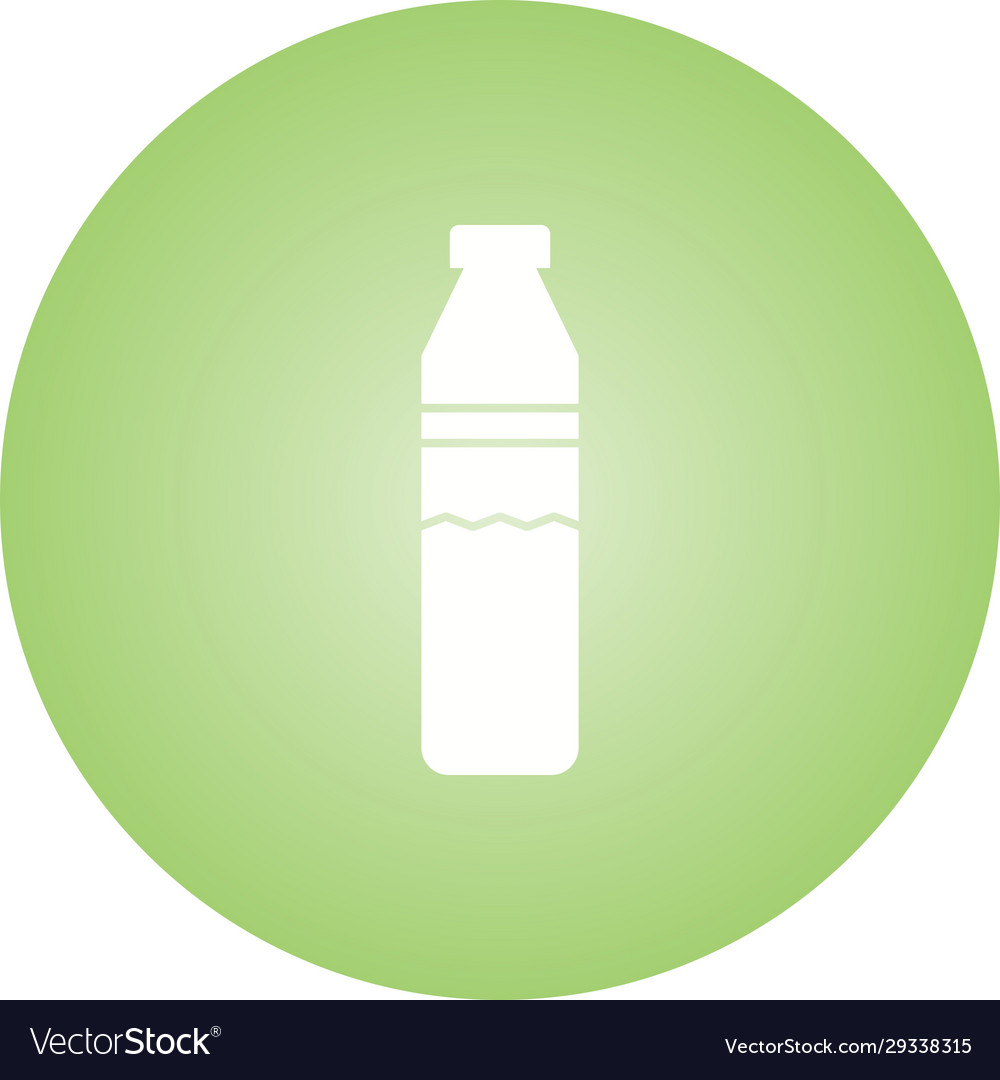 Beautiful water bottle glyph icon