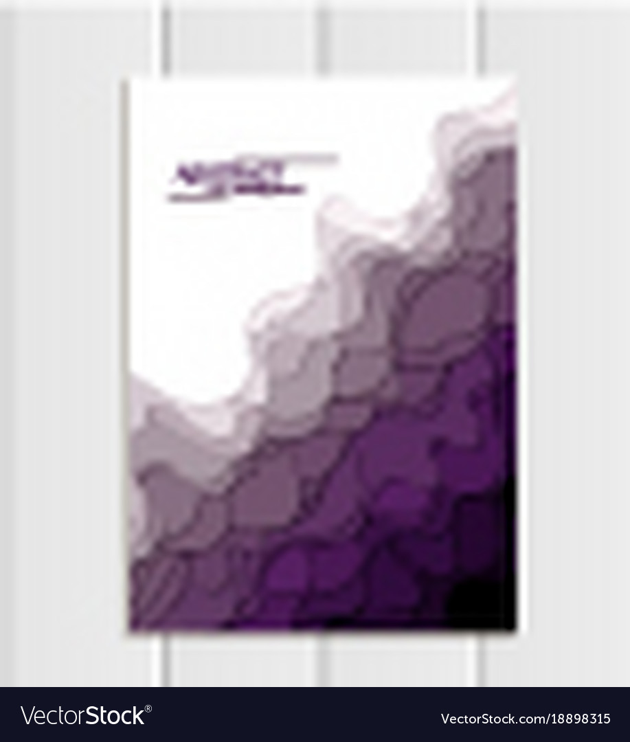 Brochure a5 or a4 format abstract uneven