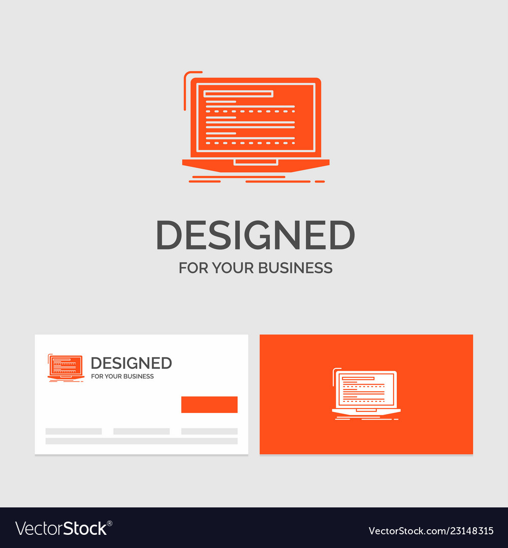 Business logo template for code coding computer vector image Business logo template for code coding computer