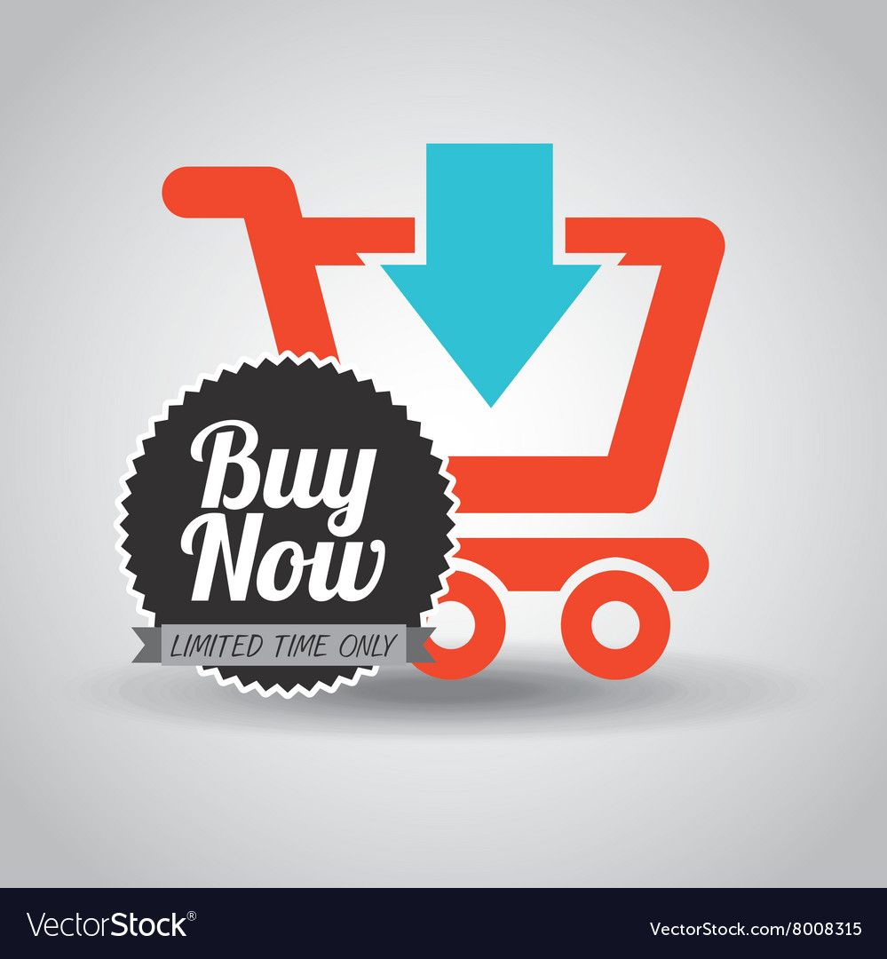 Buy now design Royalty Free Vector Image - VectorStock