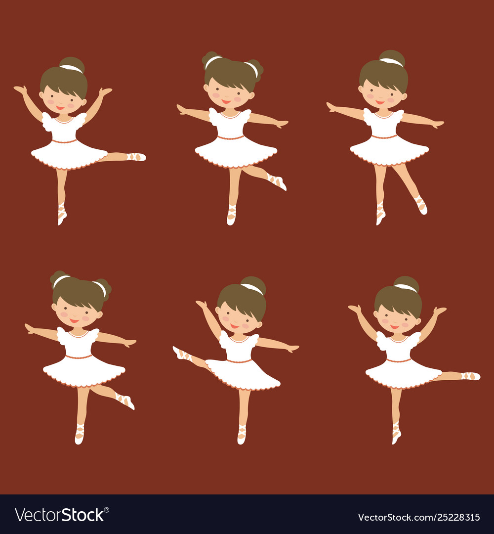 Süße kleine Ballerina Mädchen tanzen Sammlung