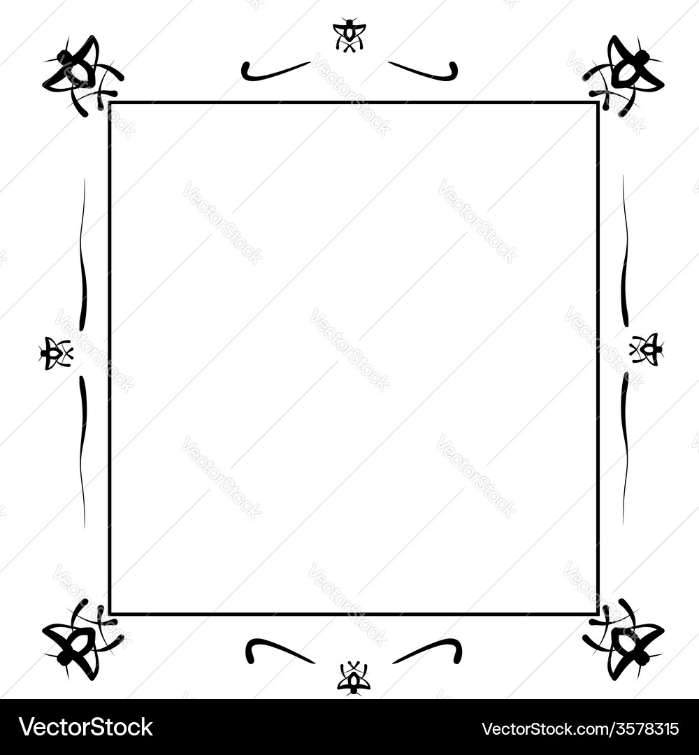 Decorative frame Royalty Free Vector Image - VectorStock