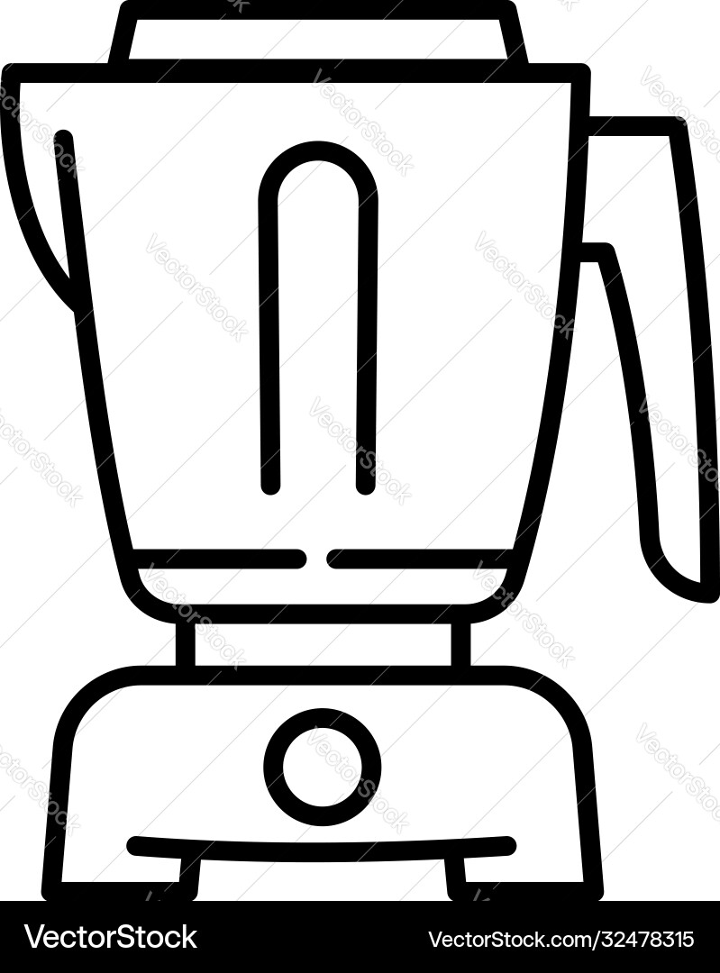 Food processor equipment icon outline style Vector Image