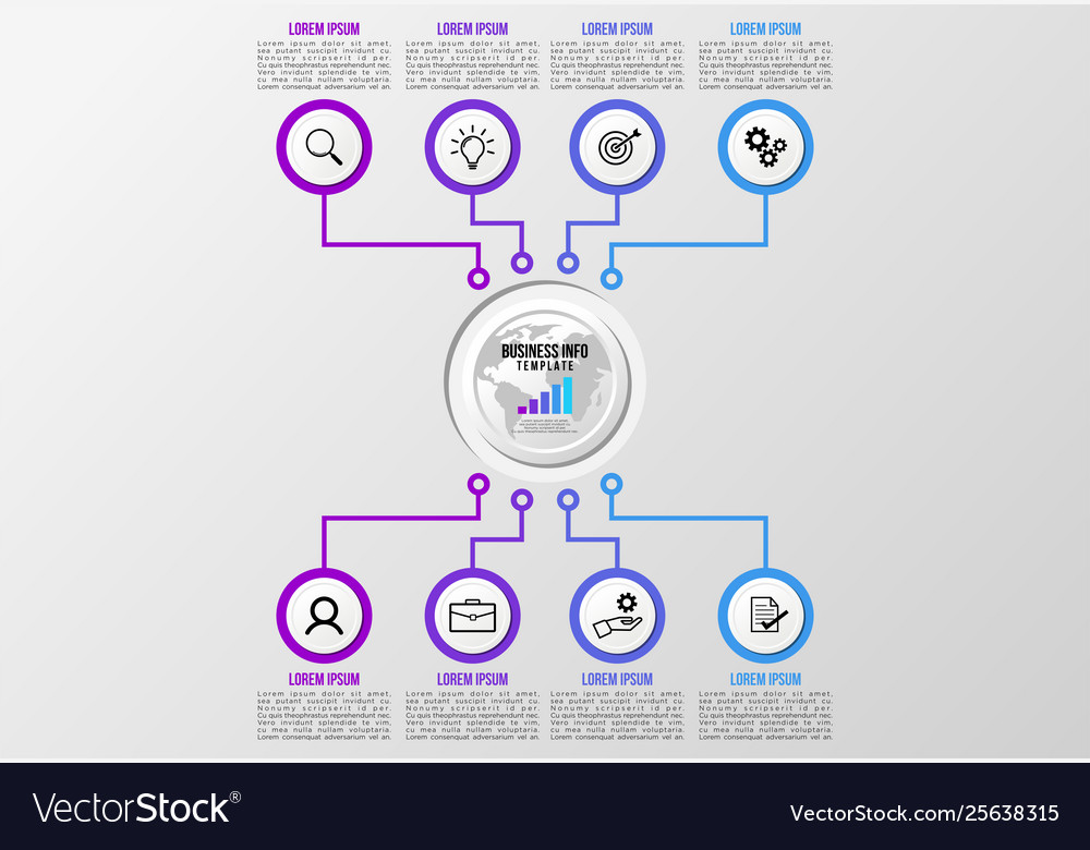 Infographic design template with options steps