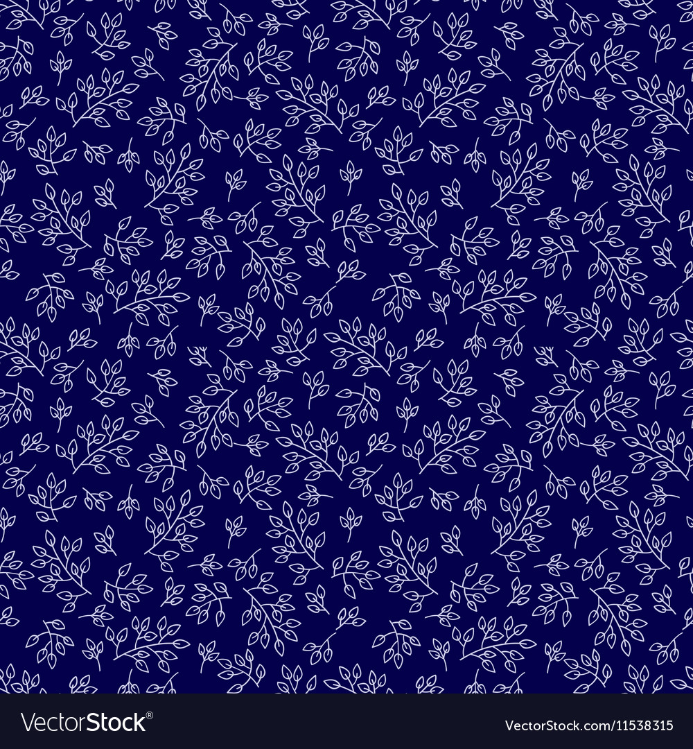 Leaves seamless pattern set
