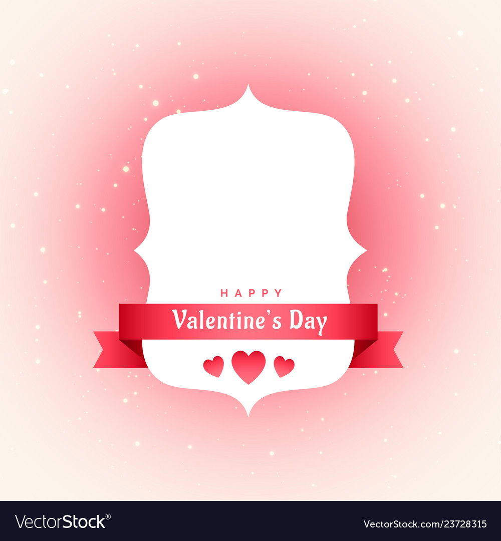 Lovely valentines day label with text space