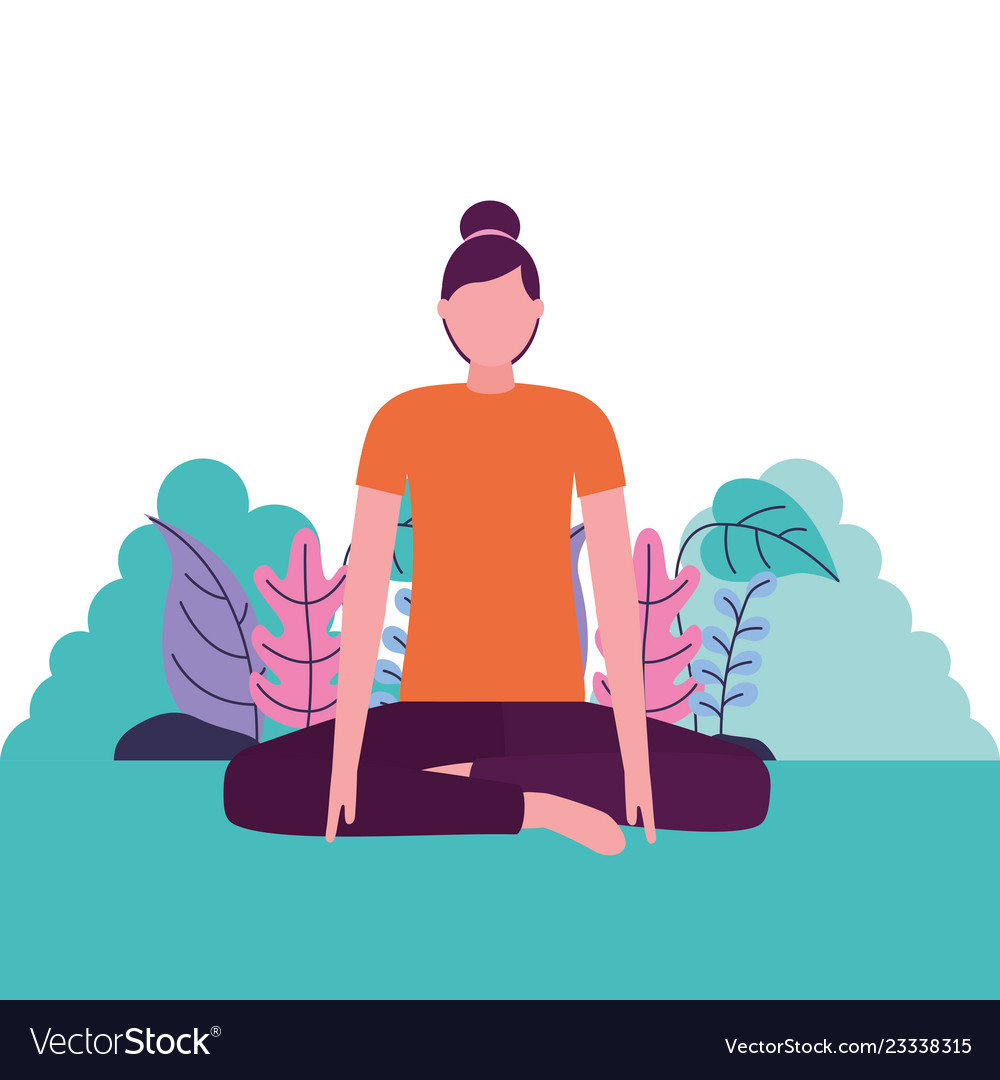 People Yoga Activity Royalty Free Vector Image