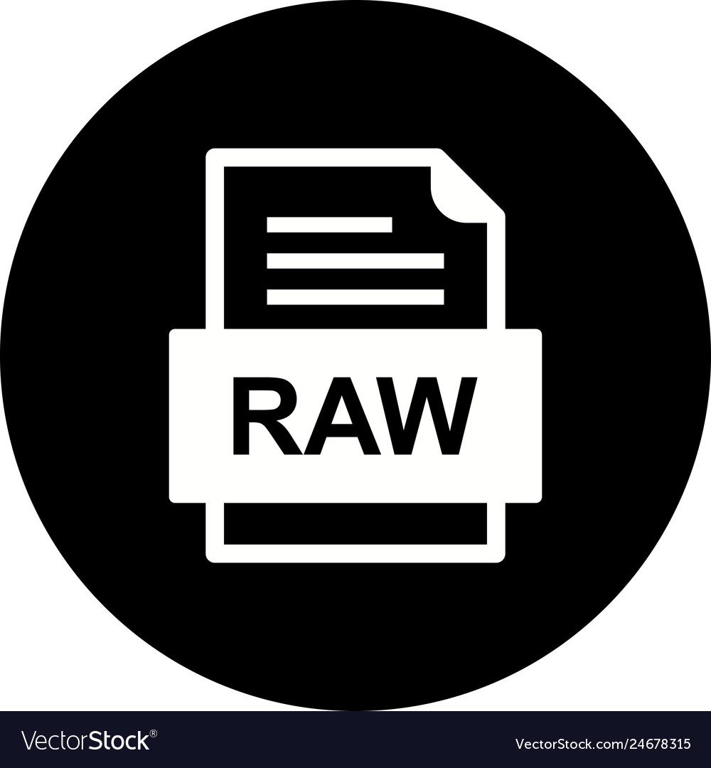 Raw file document icon