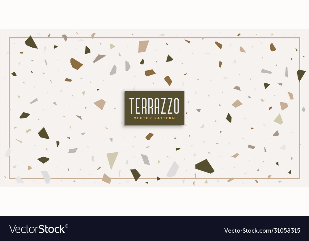 Soft white terrazzo pattern texture background