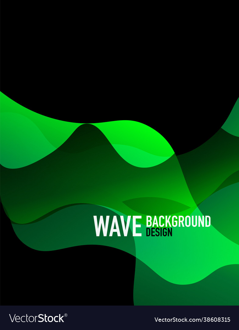 Vertical fluid gradient wave abstract background Vector Image Vertical fluid gradient wave abstract background