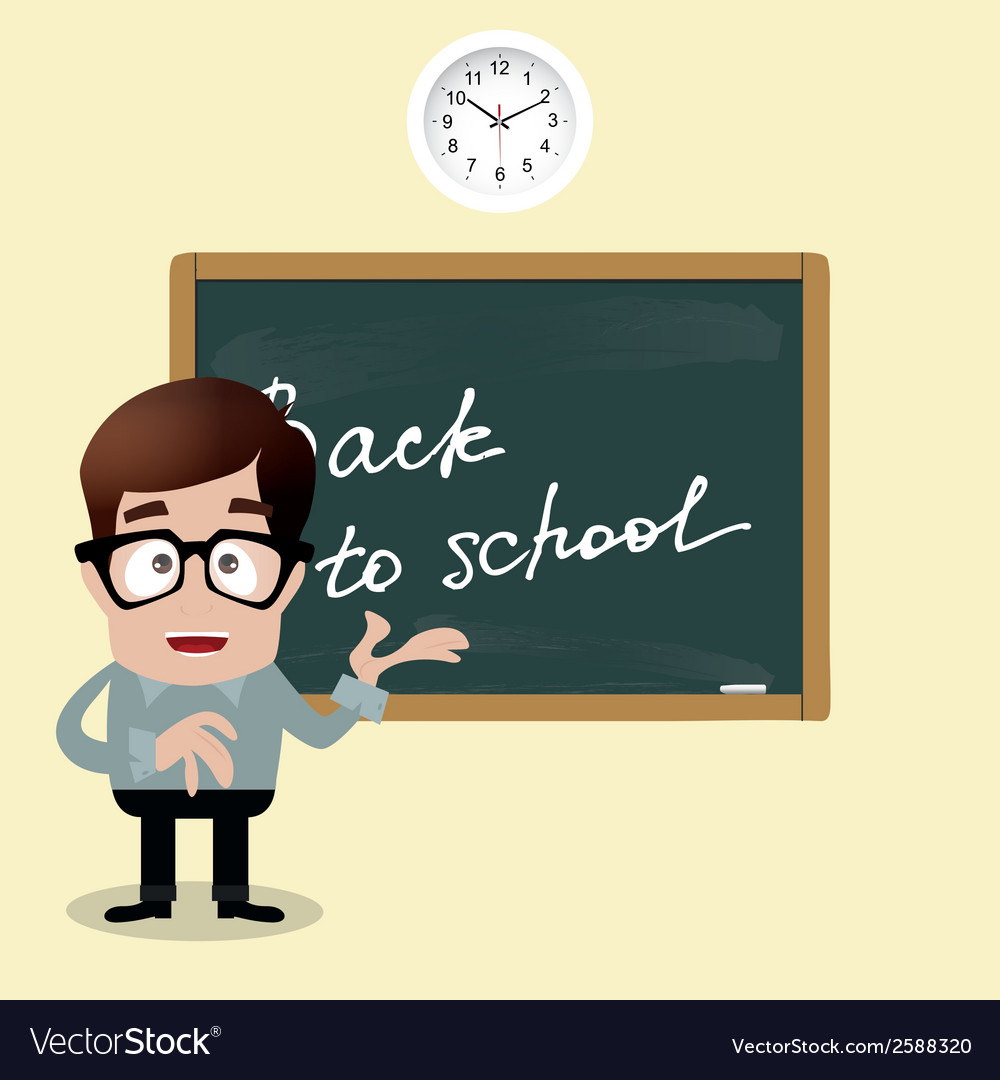 Abstract back to school background with special Vector Image