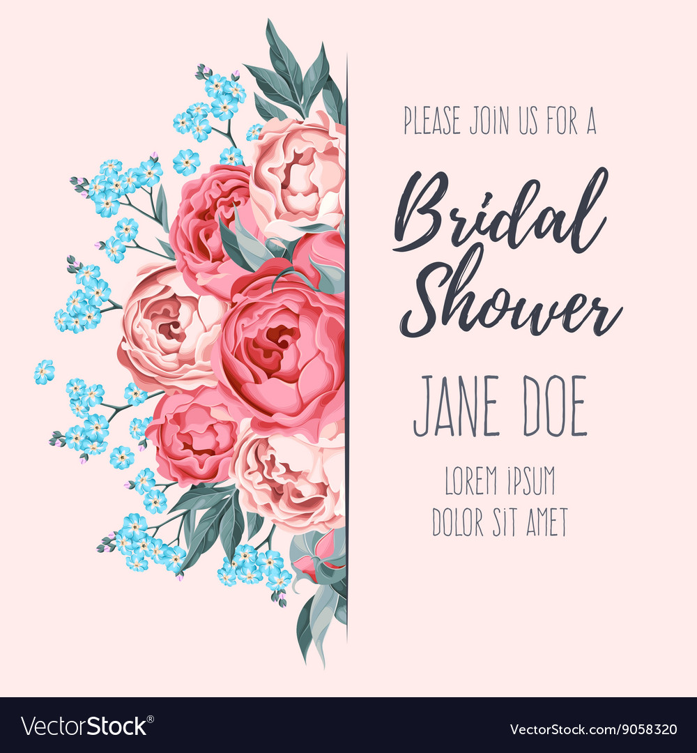 Download Bridal shower invitation Royalty Free Vector Image