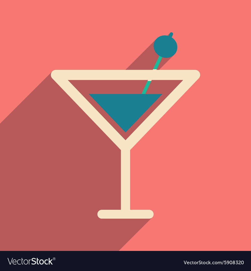 Flat with shadow icon and mobile application