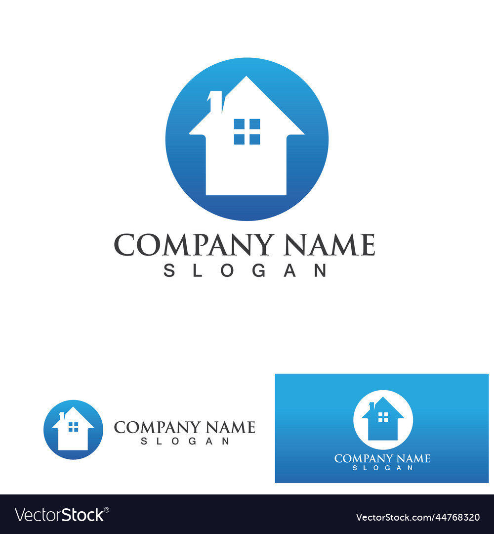 Home and building logo symbol Royalty Free Vector Image