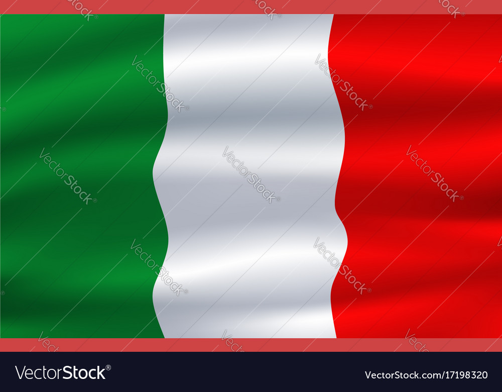 Italy flag italian national symbol Royalty Free Vector Image