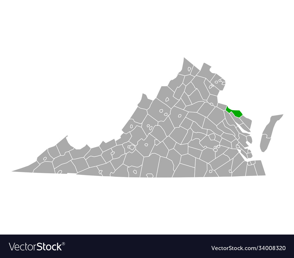 Map westmoreland in virginia