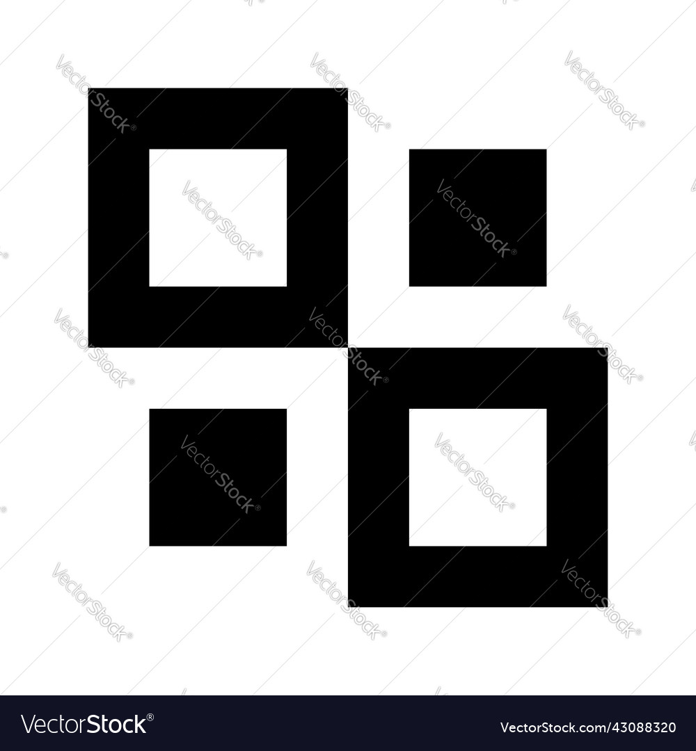 Random checkered chequered pattern texture element vector image Random checkered chequered pattern texture element