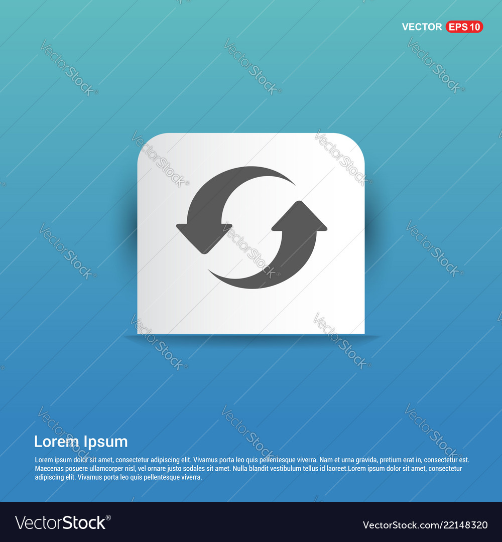 Reload Button - Circular Sticker