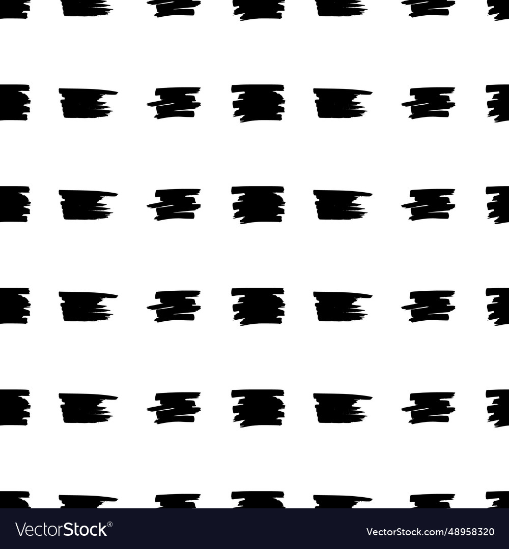Seamless pattern with black marker scribbles Vector Image Seamless pattern with black marker scribbles