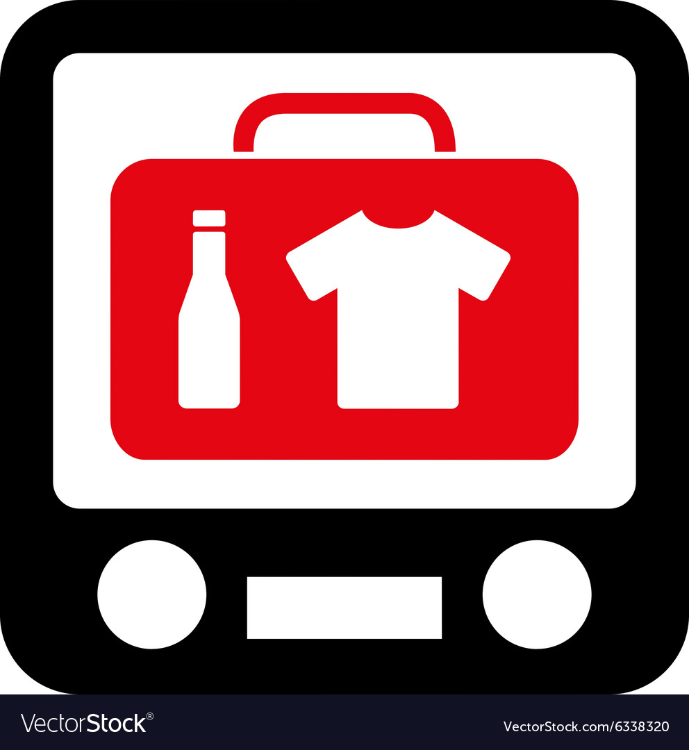 Xray screening flat icon