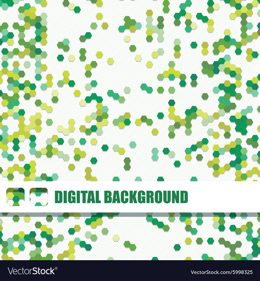 Background of different color hexagons