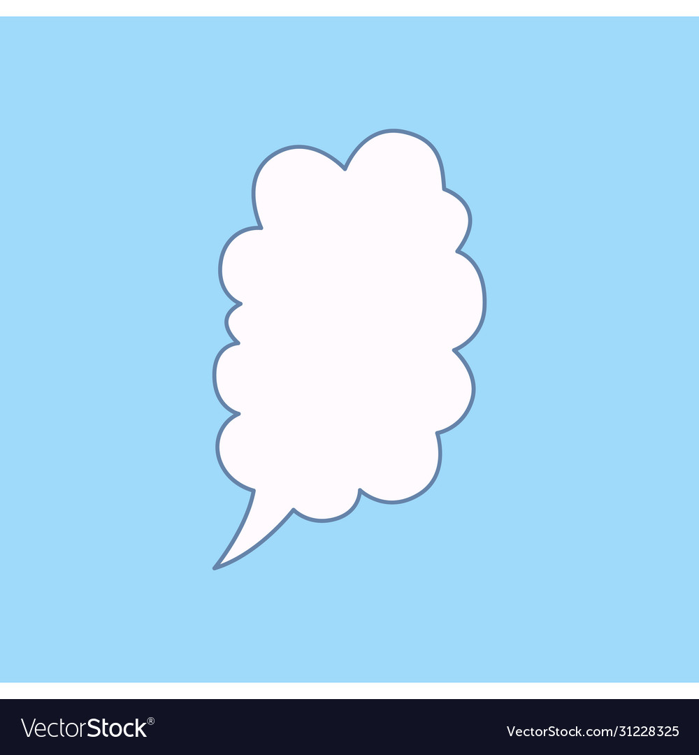 Cloud speech bubble clouds textbox vector image Cloud speech bubble clouds textbox
