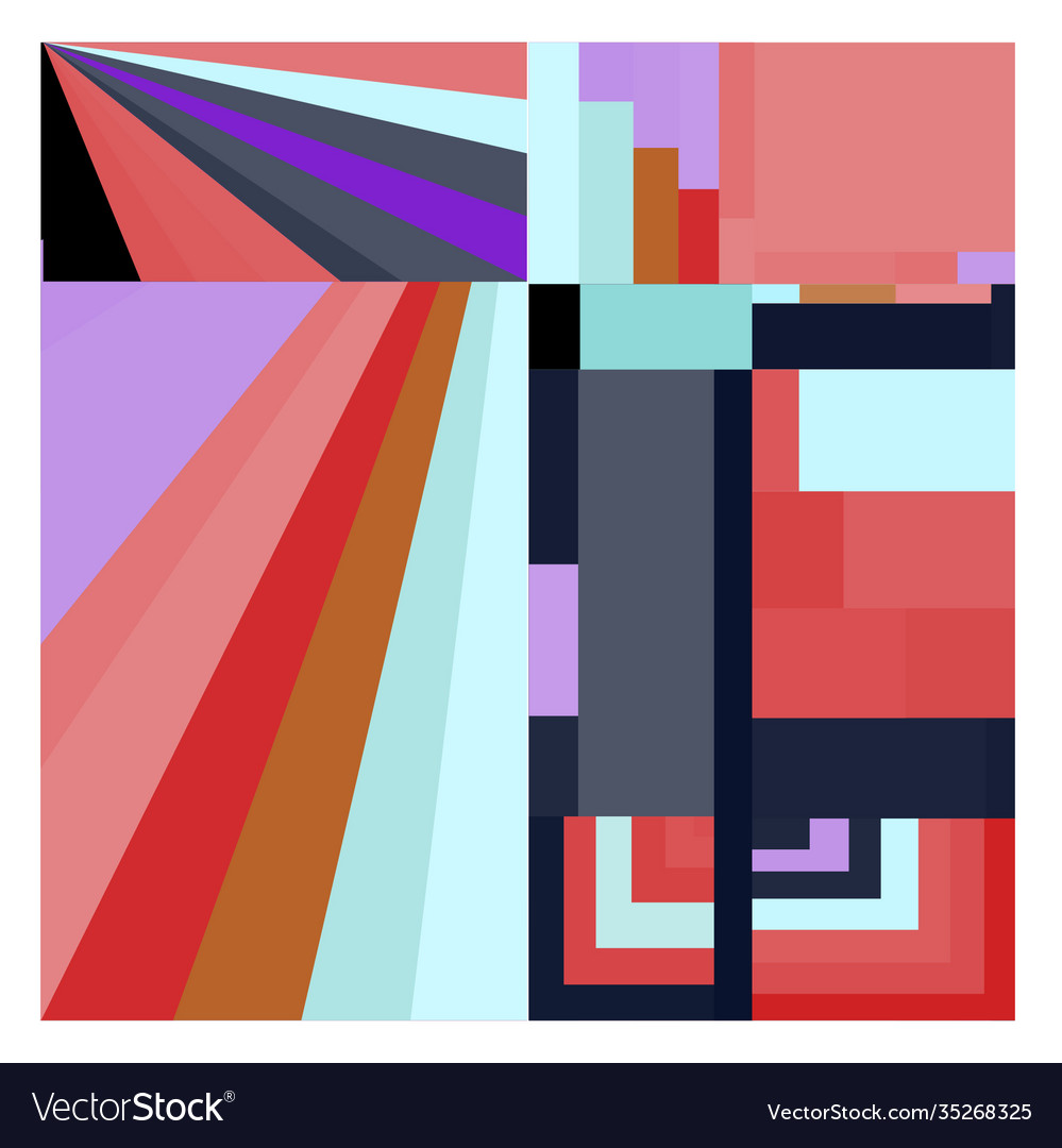 Colorful geometric and curve background pattern