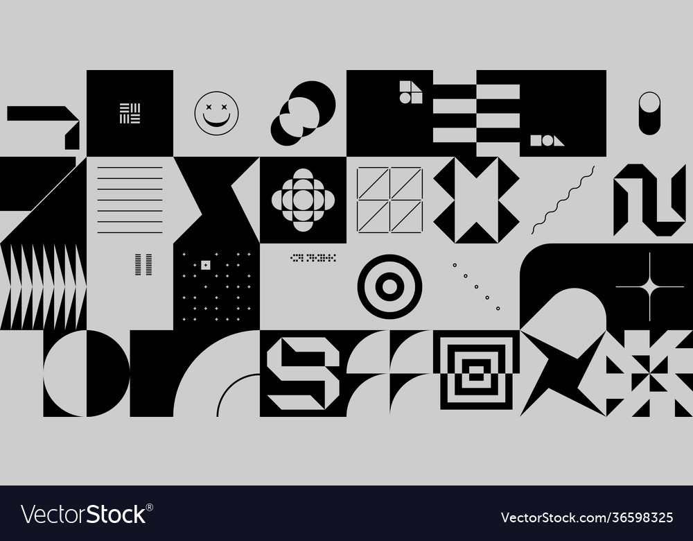 Duotone abstract pattern design